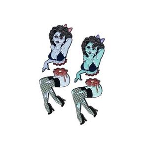 Alex Bibian Black Dahlia Pin Up Lapel Pin Set